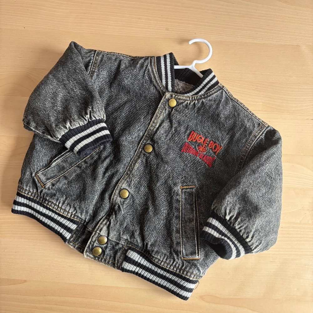 Vintage Bugle Boy lined denim coat 2T